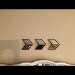 Gold Mirrored Chevron